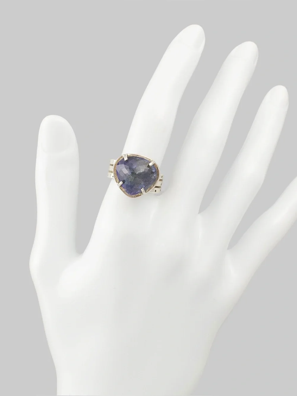 Iolite Sterling Silver Ring by Sarella Suarez Size 7.75